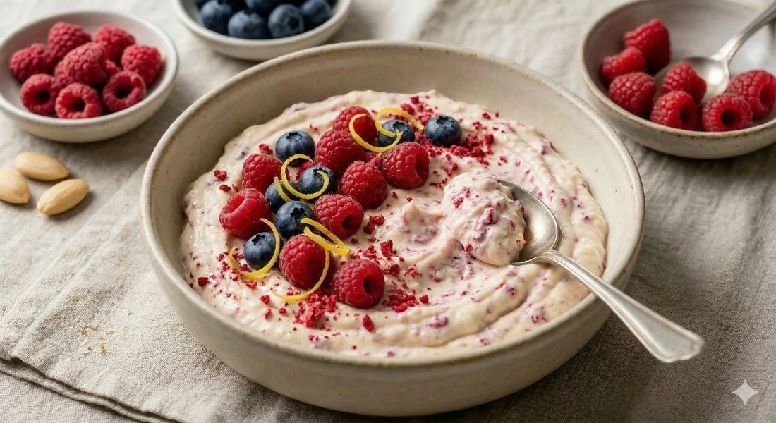 Himbeer-Quark-Dip