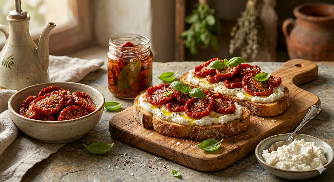 Sonnengetrocknete Tomaten & Ricotta